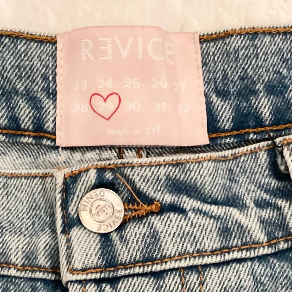 Revice 29 (US 8) Denim Women's Jeans Shorts High Rise Distressed Button Fly